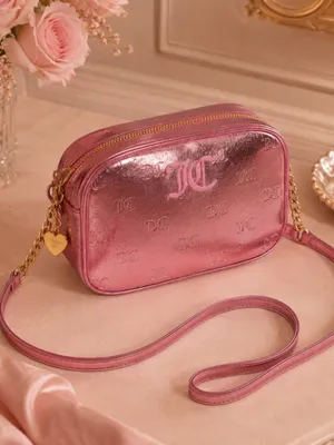 Juicy Couture Good Times Pink Metallic Crossbody Bag NWT thumbnail 5
