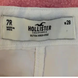 Hollister Ultra High-Rise Wide Leg Pants‎ White Linen Cotton Blend Womens 7R W28 thumbnail 5