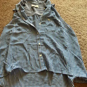 Abercrombie blue & white striped tank top‎ small thumbnail 7