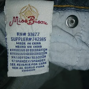 Miss Bisou S Y2K Stitched Star Flap Rivet Pockets Jeans Mini Skirt thumbnail 2