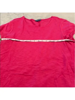 Fleur Bleue Pink T-Shirt Dress XL Pockets thumbnail 8