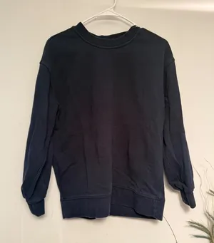 Lululemon Perfectly Oversized Crewneck Sweatshirt Navy Blue Long Sleeve Pullover thumbnail 1