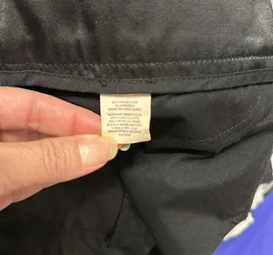 Zara shiny satin black shorts thumbnail 3