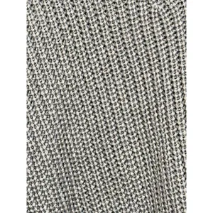 Abercrombie & Fitch Gray Chunky Knit Long Sleeve Cropped V-Neck Sweater Size S thumbnail 6