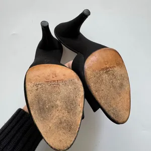 Vintage Y2K Twist Front Slingback Denim Funky Summer Sandal Made in Italy 37 thumbnail 7