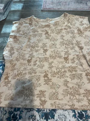 Aerie Women's Beige Floral leopard jungle Print Sleeveless Top thumbnail 5