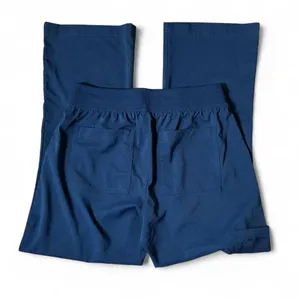 Koi Basics Women Navy Blue Petite Flare Scrub‎ Pants Size Small Medical thumbnail 2