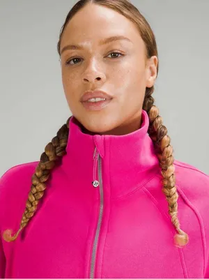Lululemon Sonic Pink Scuba Oversized Funnel Neck Half Zip thumbnail 4