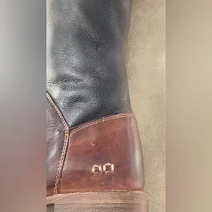 BEDSTU Brown and Black Knee-High Leather Boots thumbnail 9