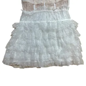 For Love & Lemons White Jules Mini Dress Women’s US L thumbnail 4
