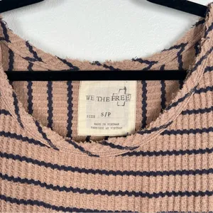 We The Free Auntie Em Peplum Stripes Top‎ Sz S thumbnail 2