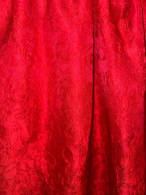 Lulus Successfully Chic Red Jacquard Pleated Tie-Strap Midi Dress thumbnail 7