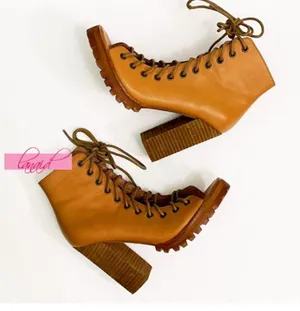 Free People Palermo Heels Ankle Boots Leather Lace-Up Corset Cutouts Booties 7 thumbnail 9