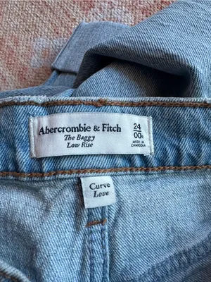 Abercrombie and fitch Vintage Comfort Stretch Curve Love Low Rise Baggy Jean 24R thumbnail 2