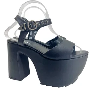 Dolls Kill LAMODA BLACK “WORK THAT” PLATFORM HEELS thumbnail 3