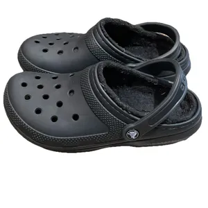 CROCS Black Classic Lined Clog Shoes Unisex Size M6 W7 203591 thumbnail 3