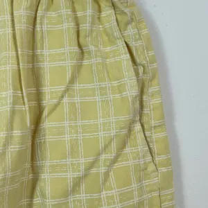 Fresh Produce Yellow Plaid Cotton Shorts Elastic Drawstring Adult L‎ Made in USA thumbnail 4