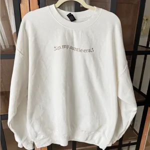 Amazon In My Auntie Era crewneck pullover sweatshirt embroidered aunt gift taylor swift thumbnail 1