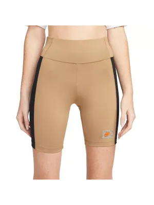 Nike Sportswear Dri-Fit High Waist Bike Shorts Dark Driftwood/Black XS thumbnail 2