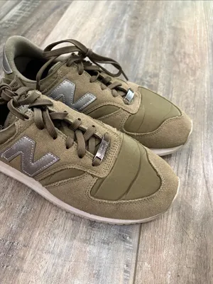 New Balance 420 olive green and silver 7.5 thumbnail 3