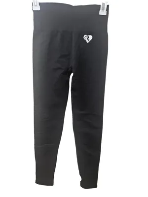 Best Power Seamless Leggings Women's Size M Black White thumbnail 2