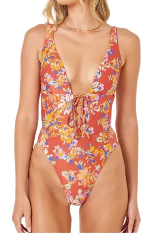 L*SPACE Printed Belle One-Piece Swimsuit Size XS thumbnail 3