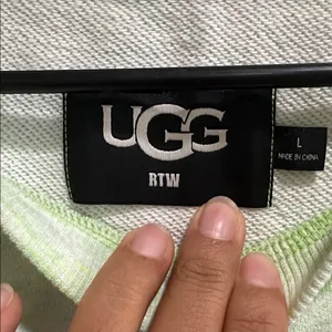 UGG Light Green Crew Neck Sweater thumbnail 6