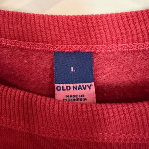 Old Navy Ruffle Sleeve Sweatshirt‎ Women's Large Red Preppy Classic Feminine NWT thumbnail 4