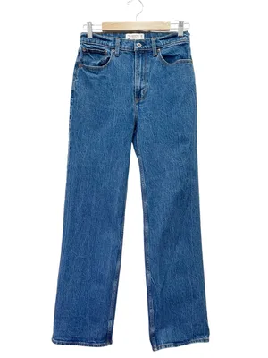 Abercrombie & Fitch 90s Relaxed Jeans 28 6R High Rise Straight Leg Medium Wash thumbnail 2