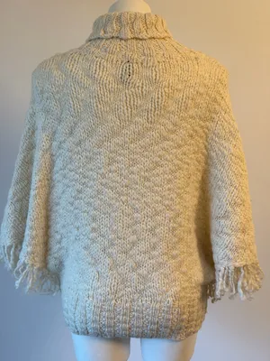 Divided H&M Cream Turtleneck Batwing Sweater thumbnail 7