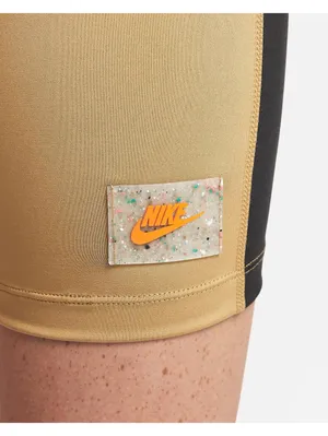Nike Sportswear Dri-Fit High Waist Bike Shorts Dark Driftwood/Black XS thumbnail 9