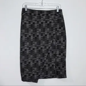 NEW‎ Anthropologie Maeve Bobbie Pencil Skirt Black Gray Small Office Minimalist thumbnail 2