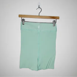 Free People FP Movement Free Throw High Rise Biker Shorts Mint Green Size M thumbnail 6