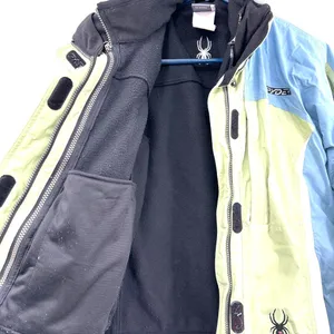 Spyder Size 10 Blue Green Jacket Coat Zip in Fleece Liner Outdoors Layers Winter thumbnail 4