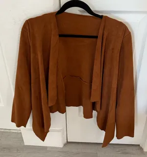 Bagatelle Brown Draped Jacket Small thumbnail 1