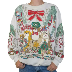 Vintage 80s Holiday Time Christmas Sweatshirt thumbnail 1