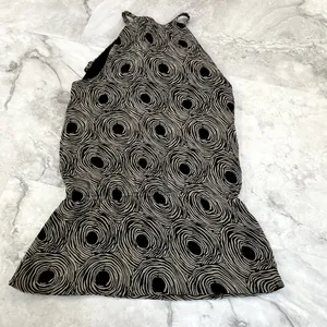 Elena Solano‎ Women Size Small S Silk Ruffle Sleeveless Halter Top Blouse Shirt thumbnail 2