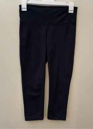 Athleta Blue Revelation Capri Leggings Cropped 921636 Womens Size Small thumbnail 2