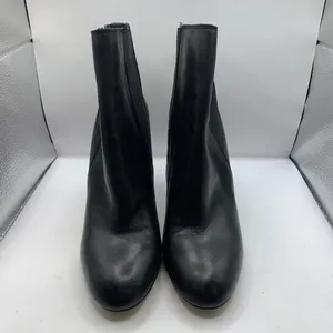 Sam Edelman Women's Case Leather Block-Heel Booties Black size 10 Ankle D17 thumbnail 2