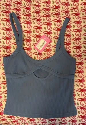 Edikted Karin Cut Out Ribbed Tank Top thumbnail 1