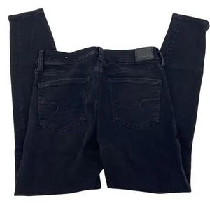 American Eagle Womens Skinny Jegging Jeans Denim Stretch Black‎ Size 6 Regular thumbnail 4