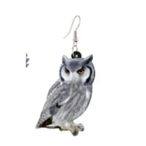 Owl earrings Harry Potter Hedwig Acrylic Bundle Me Unique Gift Dark Academia NEW thumbnail 3