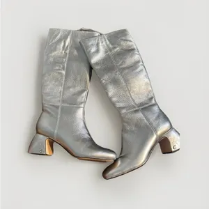 Circus by Sam Edelman Oaklyn Wide Calf Womens Boots Soft Silver 6 thumbnail 10