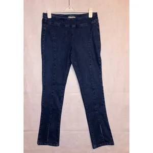We The Free‎ Double Dutch Free People Dark Wash Split Hem Pull On Skinny Jeans thumbnail 2