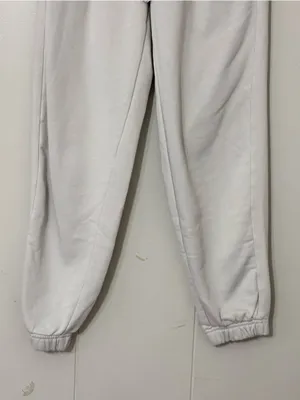 TNA Aritzia Cozy Fleece Jogger Sweatpants Womens XXS Ivory Cream High Rise thumbnail 3