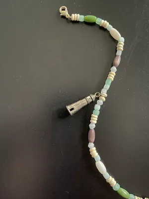Hand Beaded Lighthouse Charm Bracelet thumbnail 2
