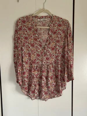 Zara floral top thumbnail 1