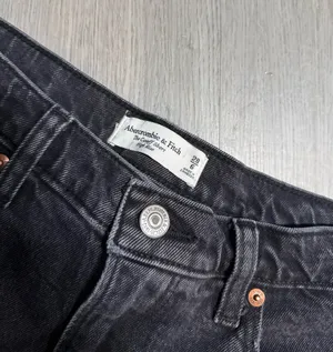 Abercrombie & fitch high rise cutoff denim shorts thumbnail 3