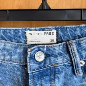 We The Free Wide Leg Jeans Women 28 Blue High Rise‎ Button Fly Denim Pants thumbnail 3