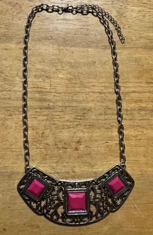 Fashion Statement Silver Tone Necklace thumbnail 1